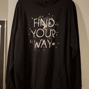 Torrid Black Women's Hoodie With Black Ribbon Tie